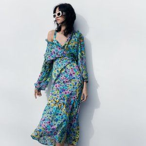 Zara Floral Maxi Dress & Top
